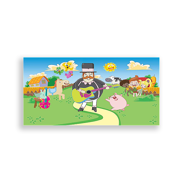 Painel Retangular - Mundo Bita - Sublimado 3D