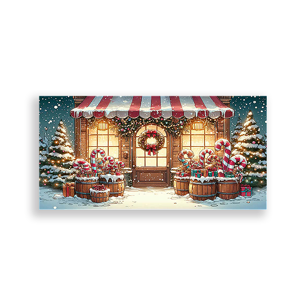 Painel Retangular - Natal - Sublimado 3D