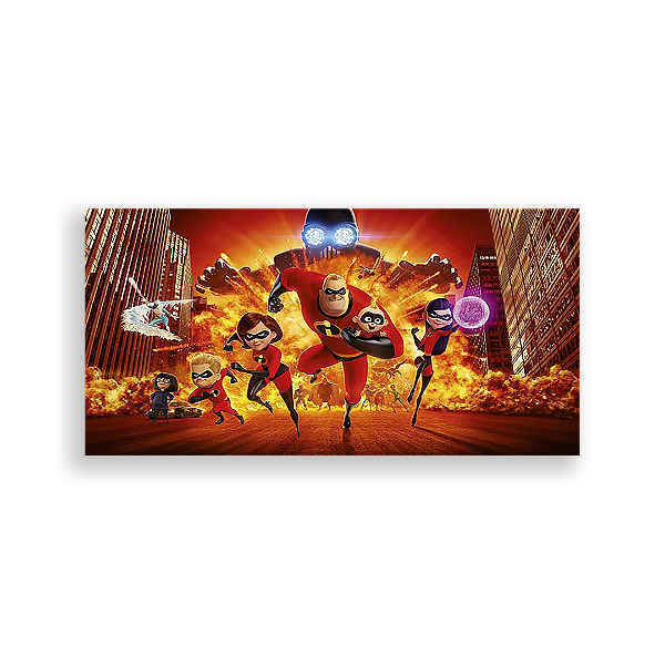 Painel Retangular - Os Incriveis - Sublimado 3D