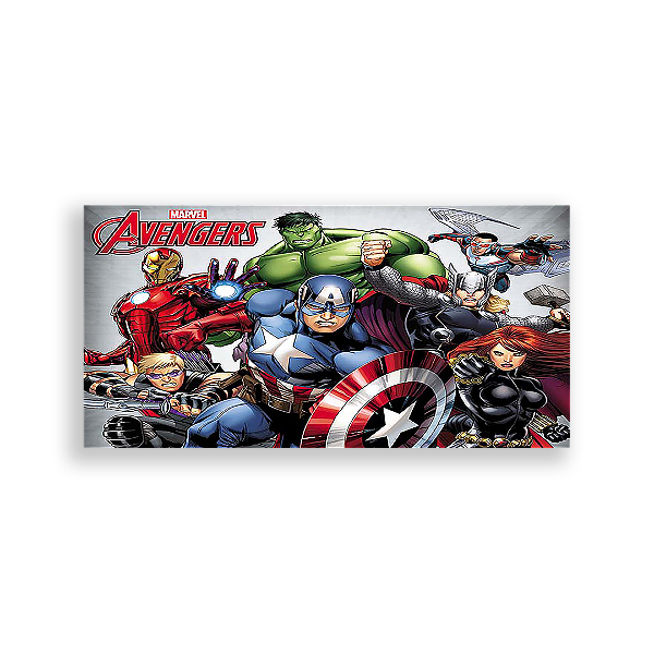 Painel Retangular - Os Vingadores - Sublimado 3D