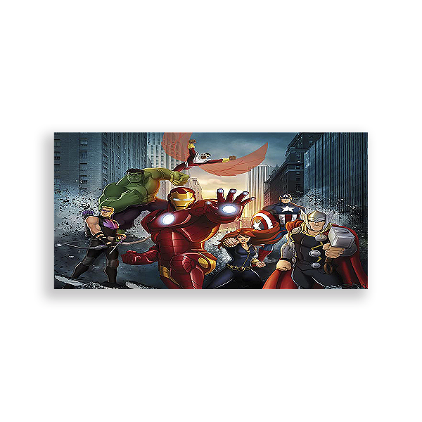 Painel Retangular - Os Vingadores - Sublimado 3D