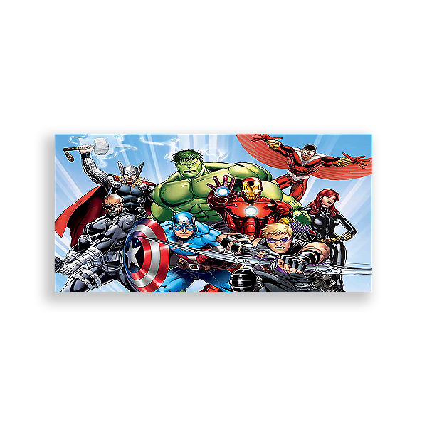 Painel Retangular - Os Vingadores - Sublimado 3D