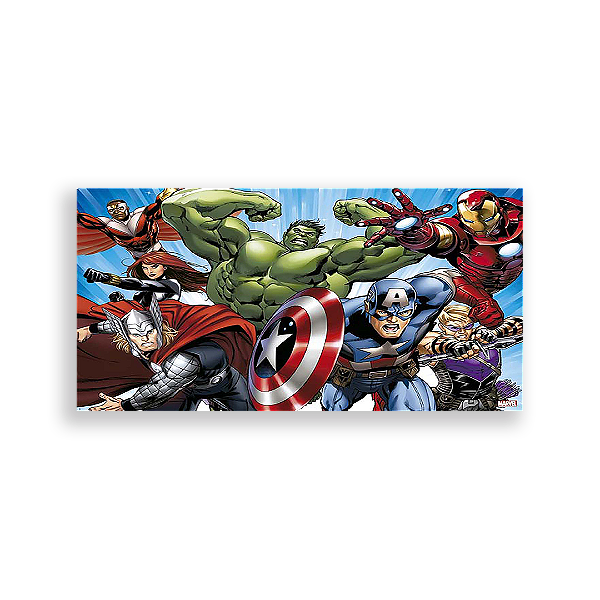 Painel Retangular - Os Vingadores - Sublimado 3D