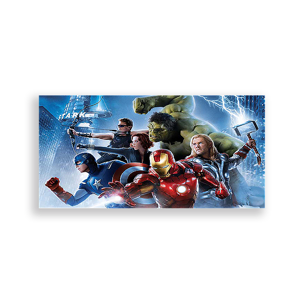 Painel Retangular - Os Vingadores - Sublimado 3D