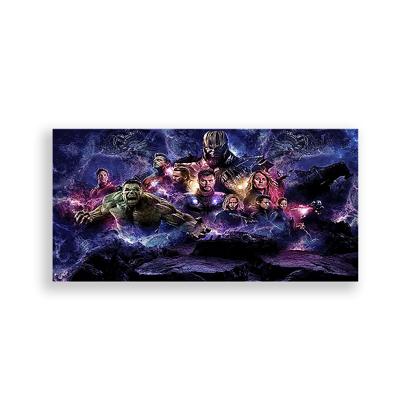 Painel Retangular - Os Vingadores - Sublimado 3D