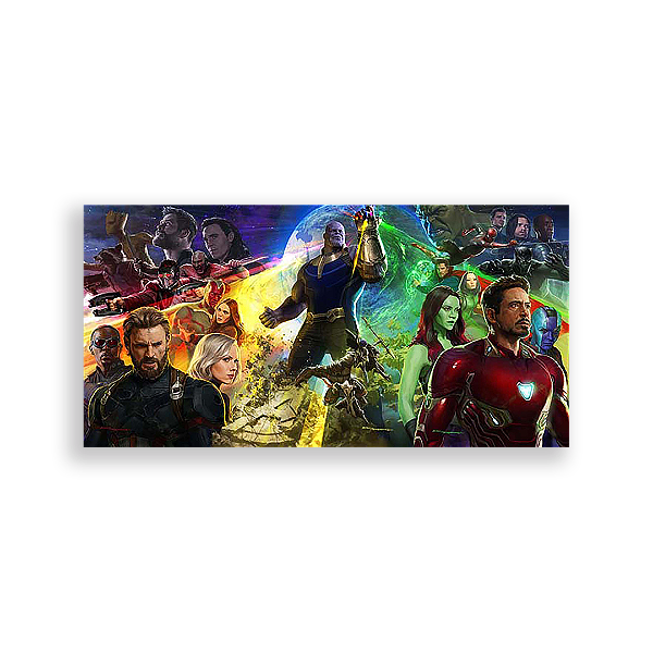 Painel Retangular - Os Vingadores - Sublimado 3D