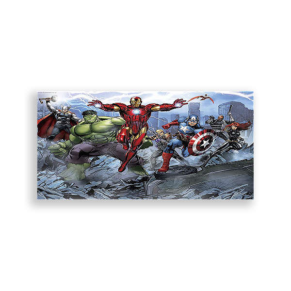 Painel Retangular - Os Vingadores - Sublimado 3D