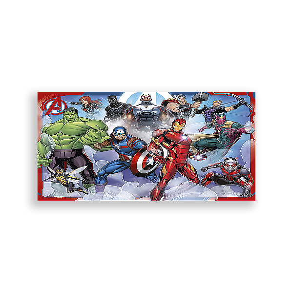 Painel Retangular - Os Vingadores - Sublimado 3D