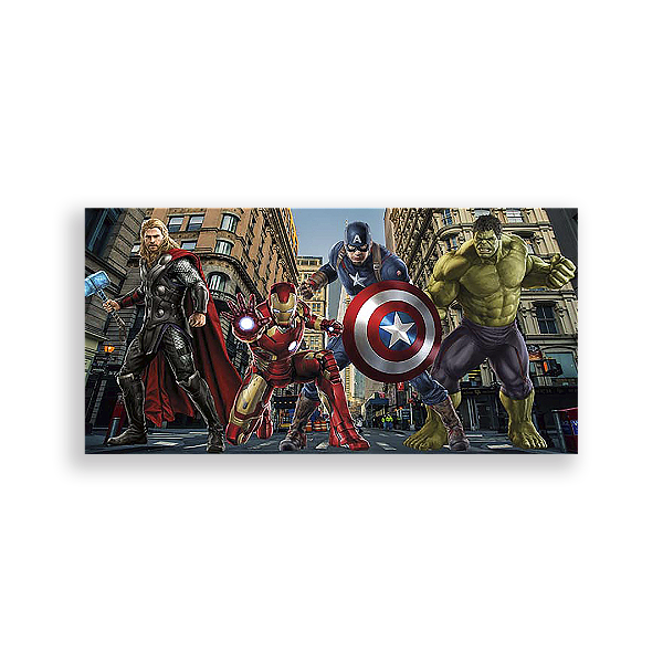 Painel Retangular - Os Vingadores - Sublimado 3D