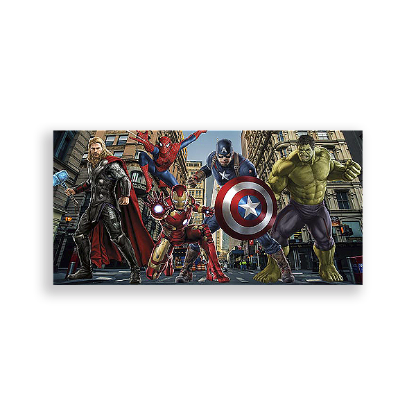 Painel Retangular - Os Vingadores - Sublimado 3D
