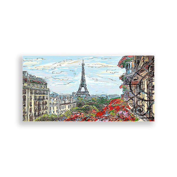 Painel Retangular - Paris - Sublimado 3D