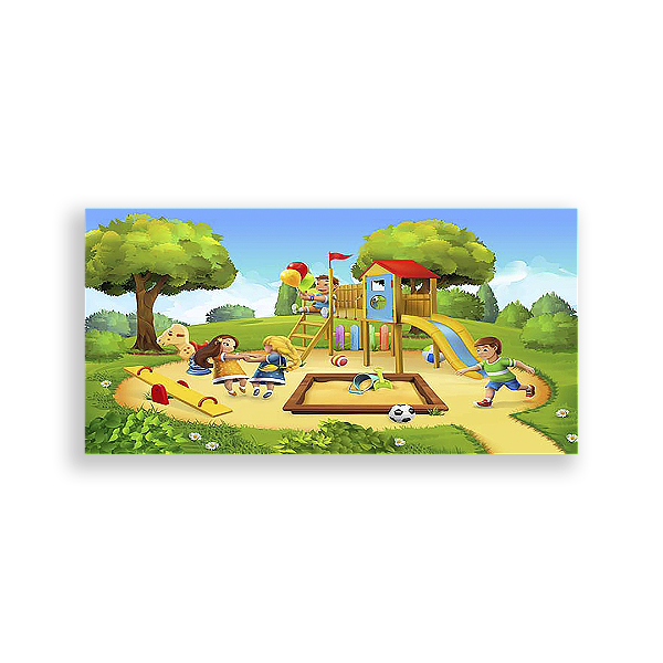 Painel Retangular - Parque De Diversões - Sublimado 3D