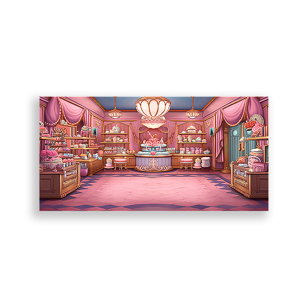 Painel Retangular - Patisserie - Sublimado 3D