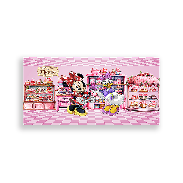 Painel Retangular - Patisserie Da Minnie - Sublimado 3D