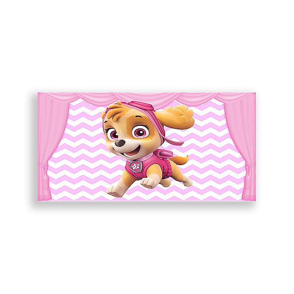 Painel Retangular - Patrulha Canina - Sublimado 3D