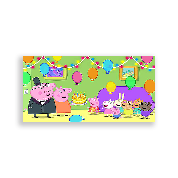 Painel Retangular - Peppa Pig - Sublimado 3D