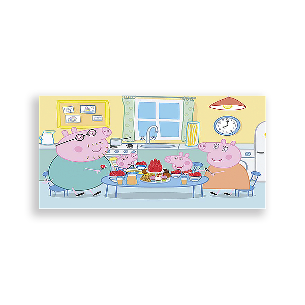 Painel Retangular - Peppa Pig - Sublimado 3D