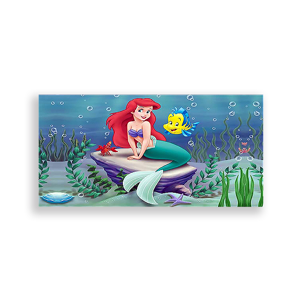 Painel Retangular - Pequena Sereia - Sublimado 3D