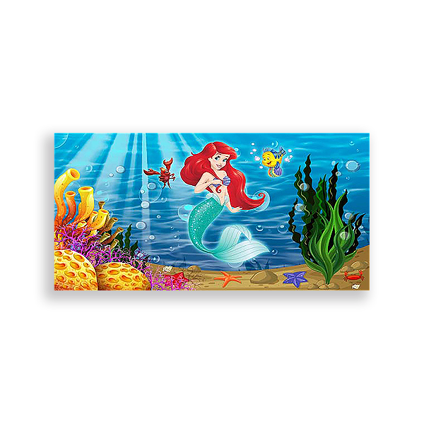 Painel Retangular - Pequena Sereia - Sublimado 3D