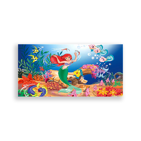 Painel Retangular - Pequena Sereia - Sublimado 3D
