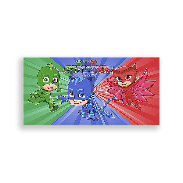 Painel Retangular - Pj Mask - Sublimado 3D