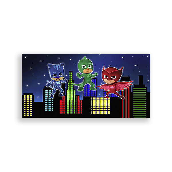 Painel Retangular - Pj Mask - Sublimado 3D