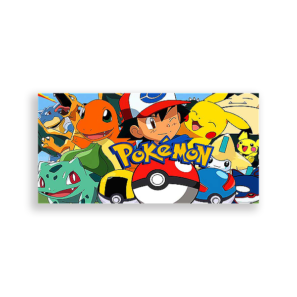 Painel Retangular - Pokemon - Sublimado 3D
