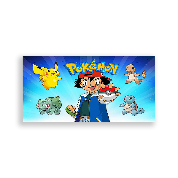 Painel Retangular - Pokémon - Sublimado 3D