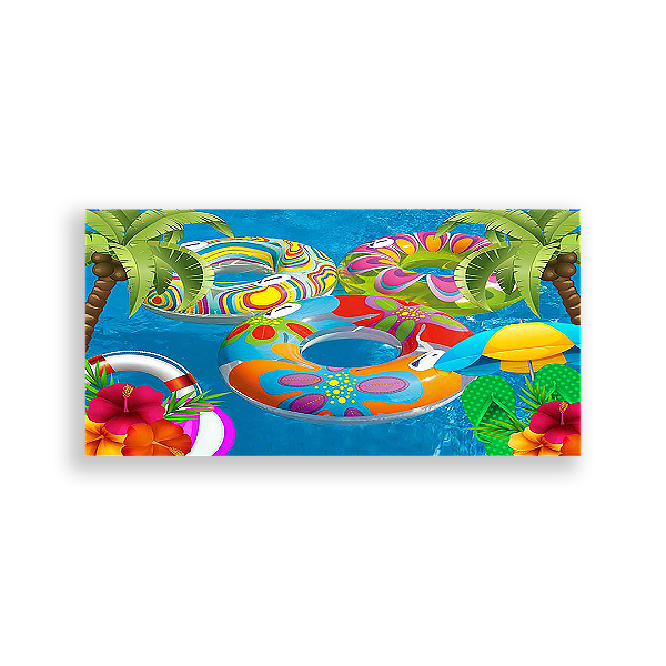 Painel Retangular - Pool Party - Sublimado 3D