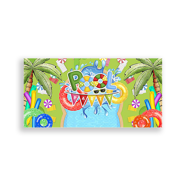 Painel Retangular - Pool Party - Sublimado 3D