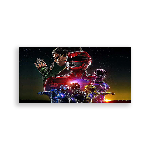 Painel Retangular - Power Rangers - Sublimado 3D