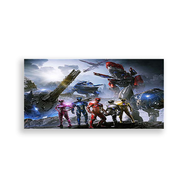 Painel Retangular - Power Rangers - Sublimado 3D