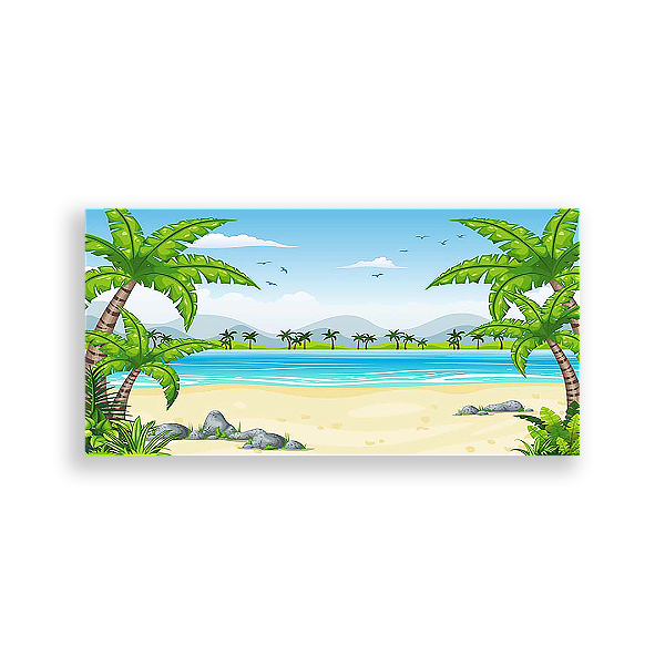 Painel Retangular - Praia - Sublimado 3D