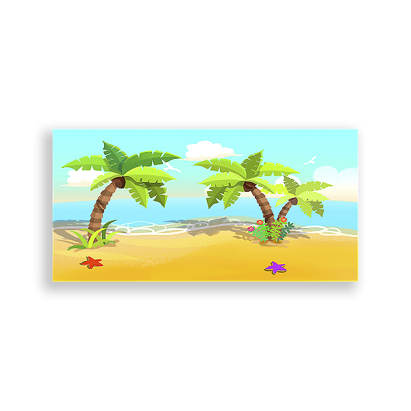 Painel Retangular - Praia - Sublimado 3D