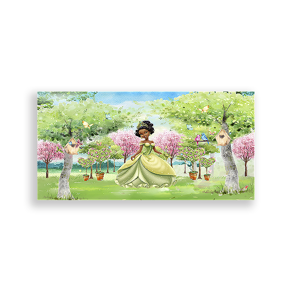 Painel Retangular - Princesa E O Sapo - Sublimado 3D