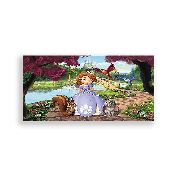 Painel Retangular - Princesa Sofia - Sublimado 3D