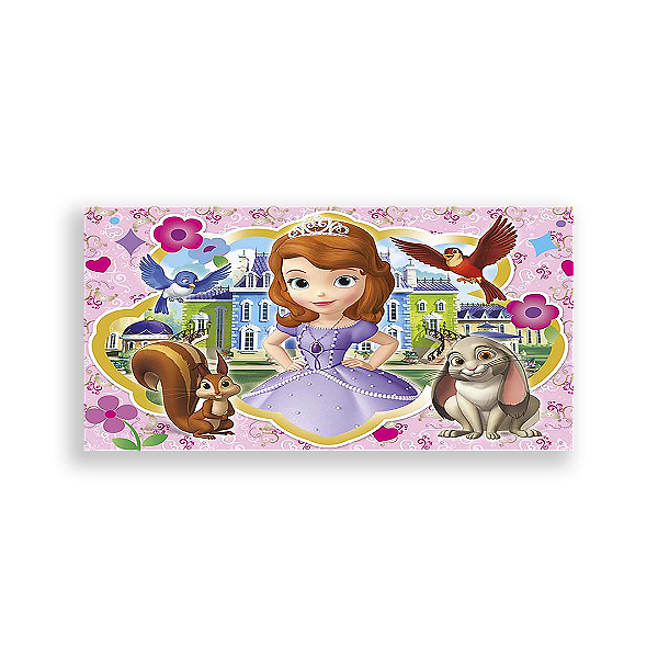 Painel Retangular - Princesa Sofia - Sublimado 3D