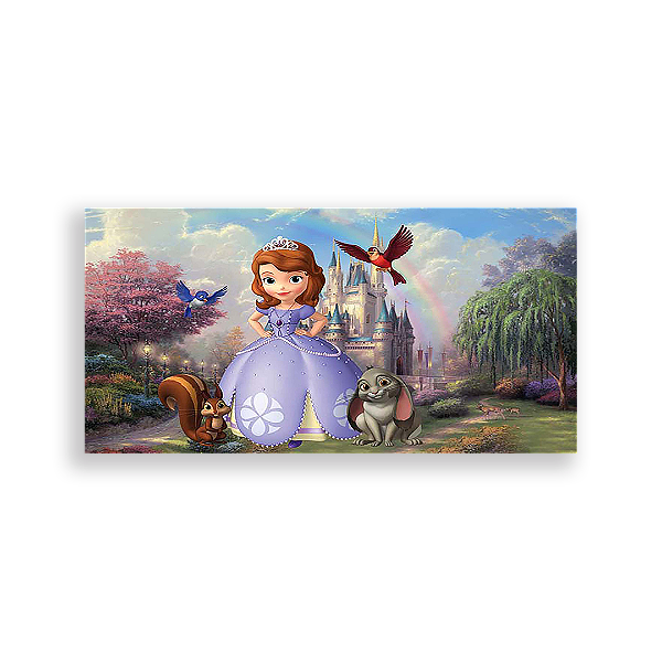 Painel Retangular - Princesa Sofia - Sublimado 3D