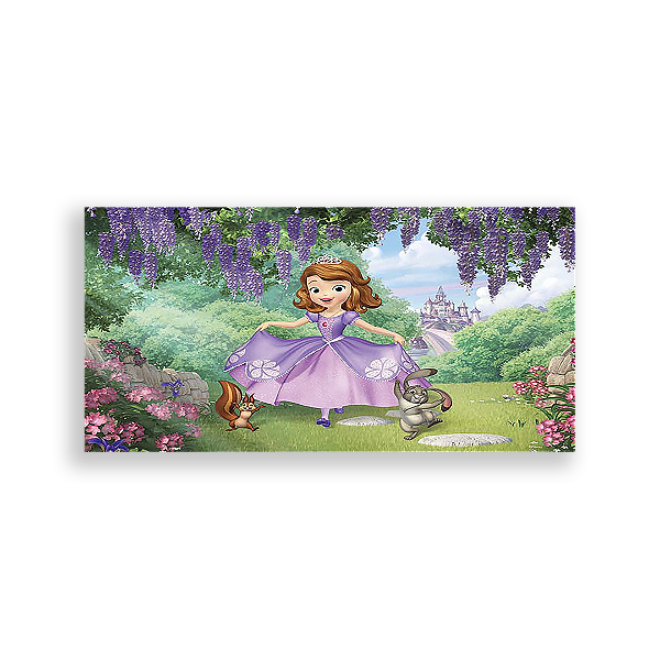 Painel Retangular - Princesa Sofia - Sublimado 3D