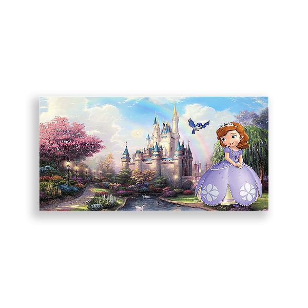 Painel Retangular - Princesa Sofia - Sublimado 3D