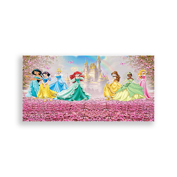 Painel Retangular - Princesas Disney - Sublimado 3D