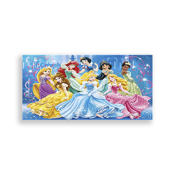 Painel Retangular - Princesas Disney - Sublimado 3D