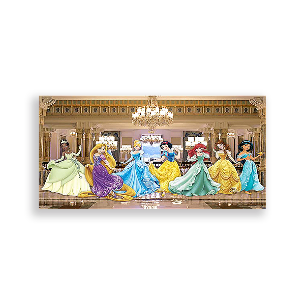 Painel Retangular - Princesas Disney - Sublimado 3D