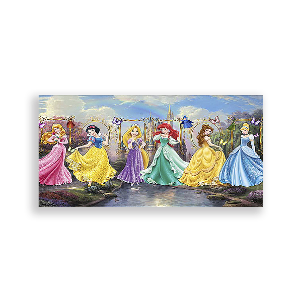 Painel Retangular - Princesas Disney - Sublimado 3D