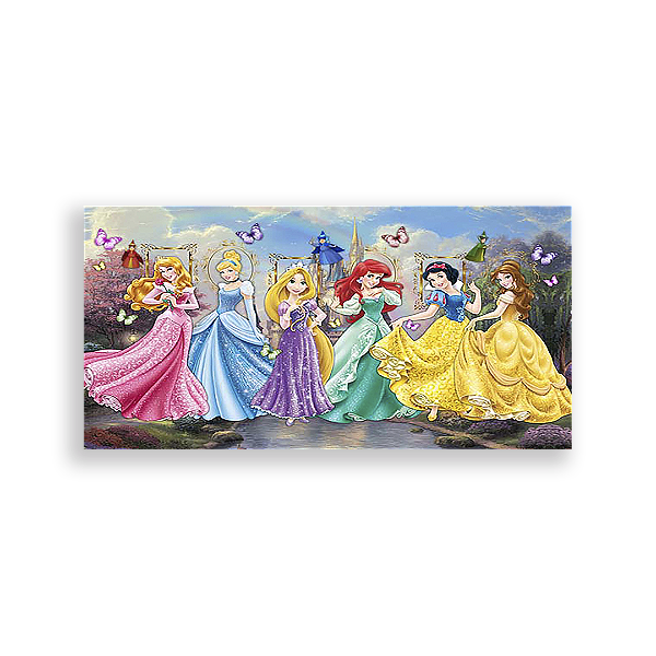 Painel Retangular - Princesas Disney - Sublimado 3D