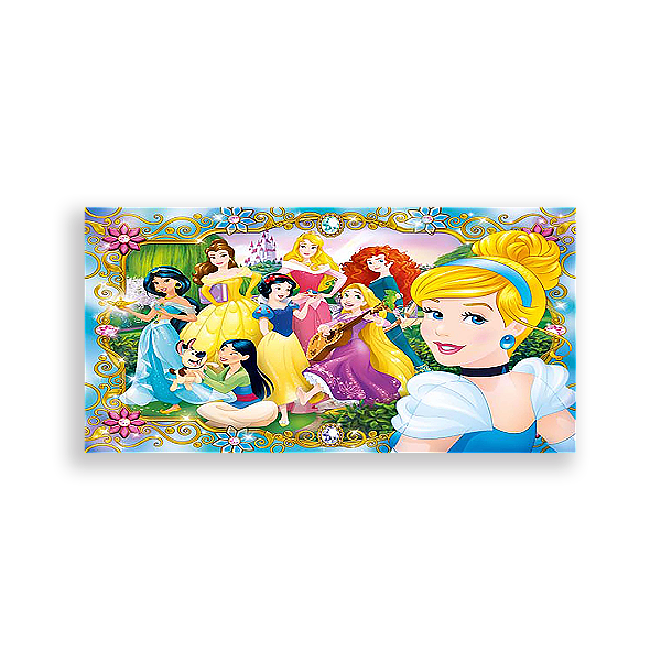 Painel Retangular - Princesas Disney - Sublimado 3D