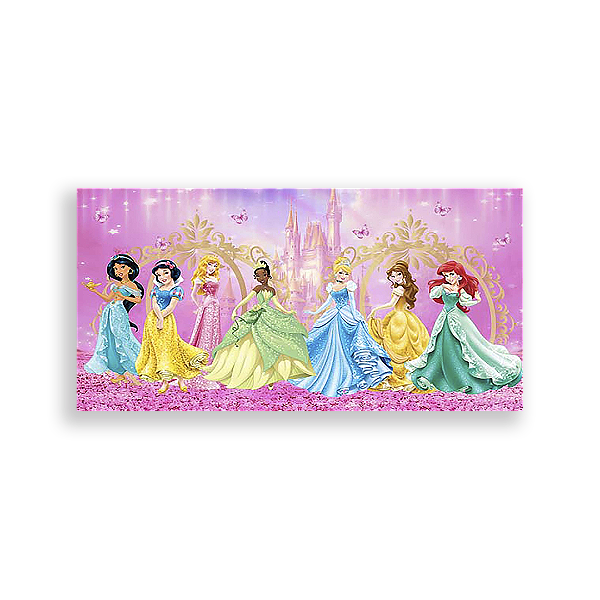 Painel Retangular - Princesas Disney - Sublimado 3D