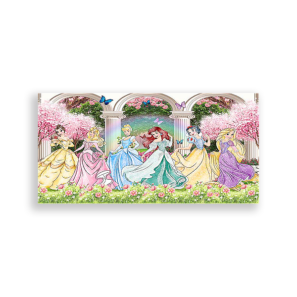 Painel Retangular - Princesas Disney - Sublimado 3D