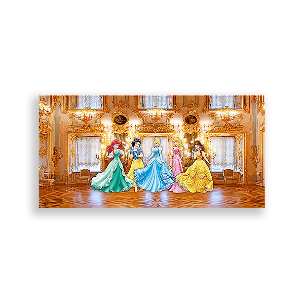 Painel Retangular - Princesas Disney - Sublimado 3D