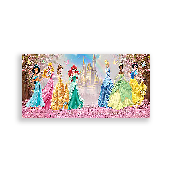 Painel Retangular - Princesas Disney - Sublimado 3D